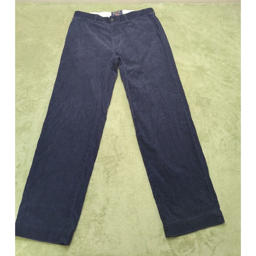 Corduroy Pants Men American Living Adult 34/32 Blue Casual Pants